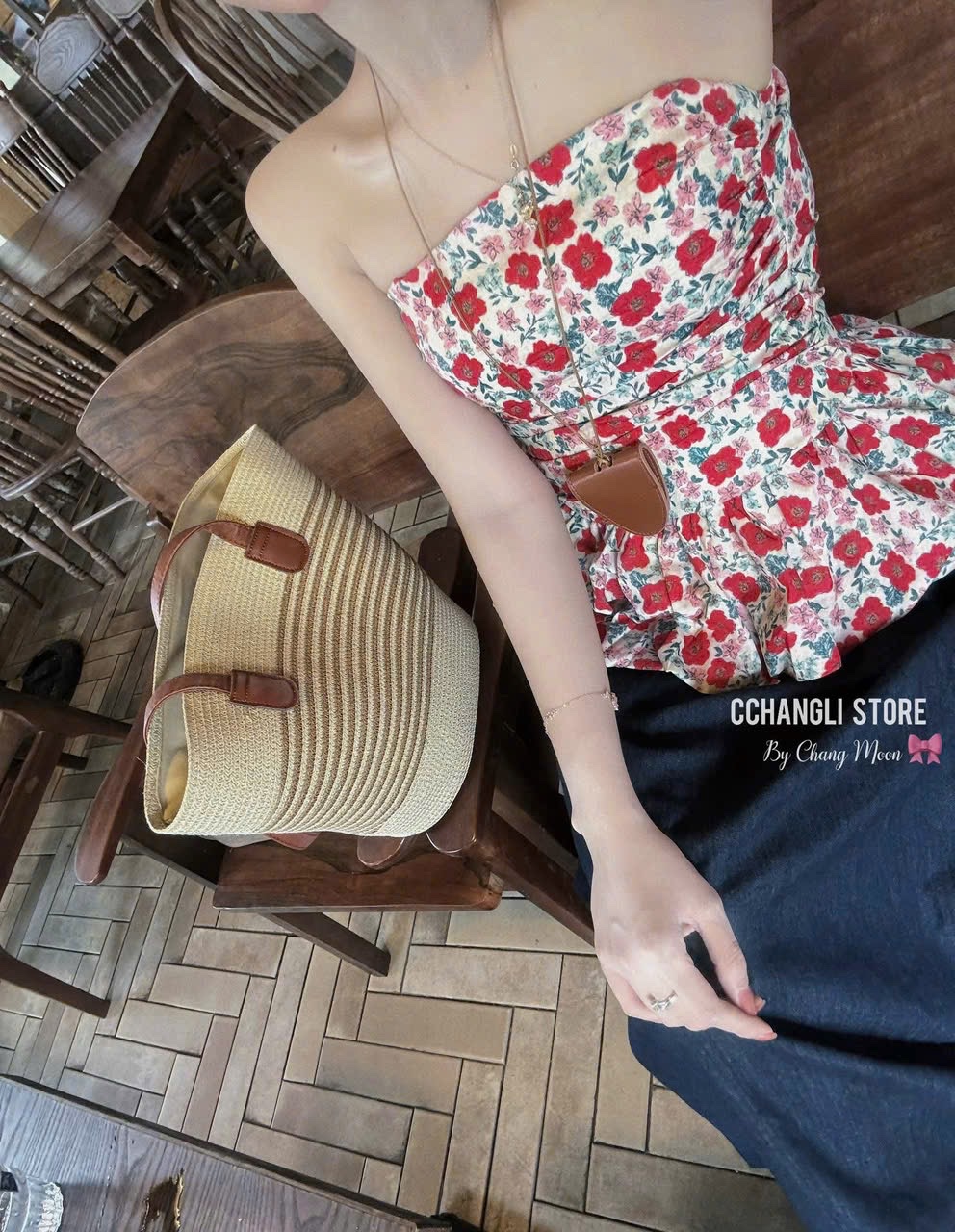SET AO HOA CÚP NGỰC MIX CV JEAN