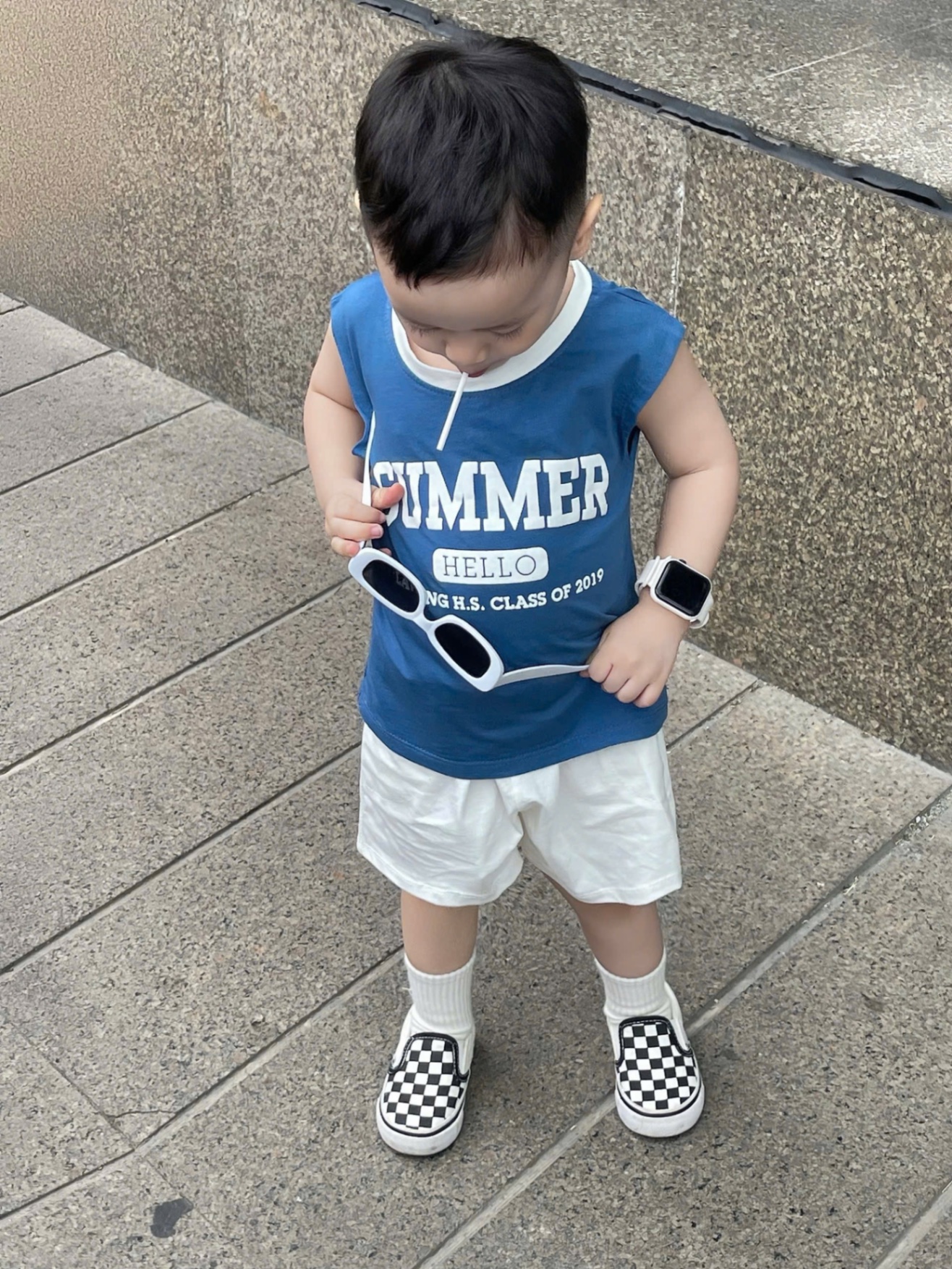 SET 2 BỘ ĐÙI BA LỖ SUMMER TRẮNG XANH