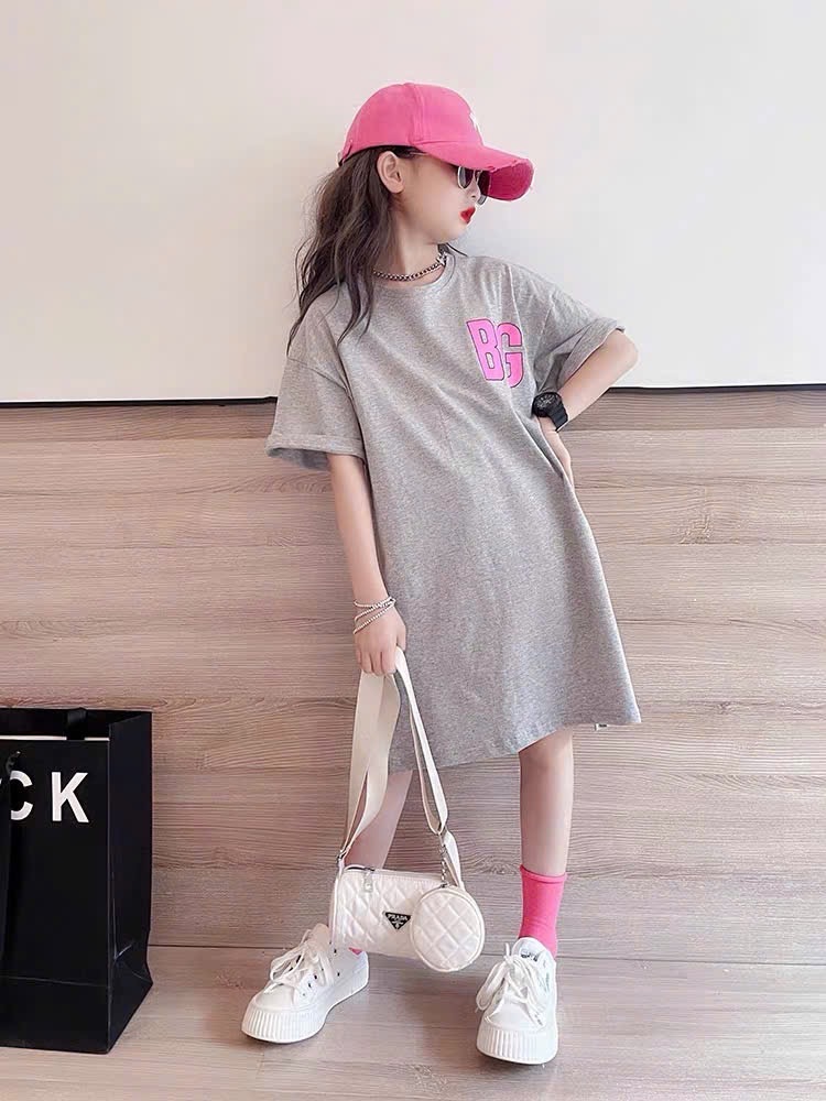 VÁY SUÔNG XÁM NG CHỮ BIG