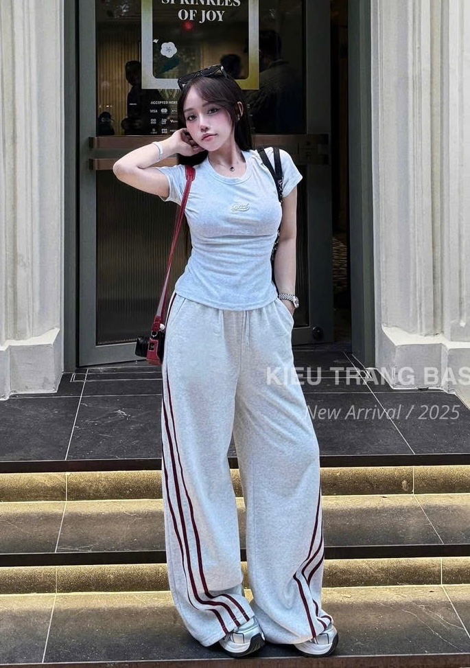 XẢ KHO SÉT GHI XÁM BADD MIX QUẦN SUÔNG PHỐI SỌC