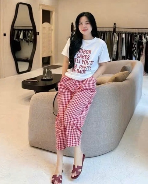 XẢ KHO BỘ CÔC TRÂNG QUẦN KẺ ĐỎ CHỮ BOBOD