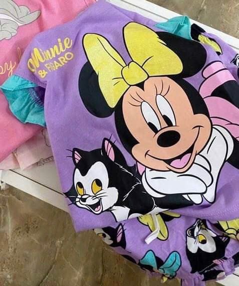 XẢ KHO SETA 2 BỘ ĐÙI CANH TIÊN MICKY TRẮNG TIM