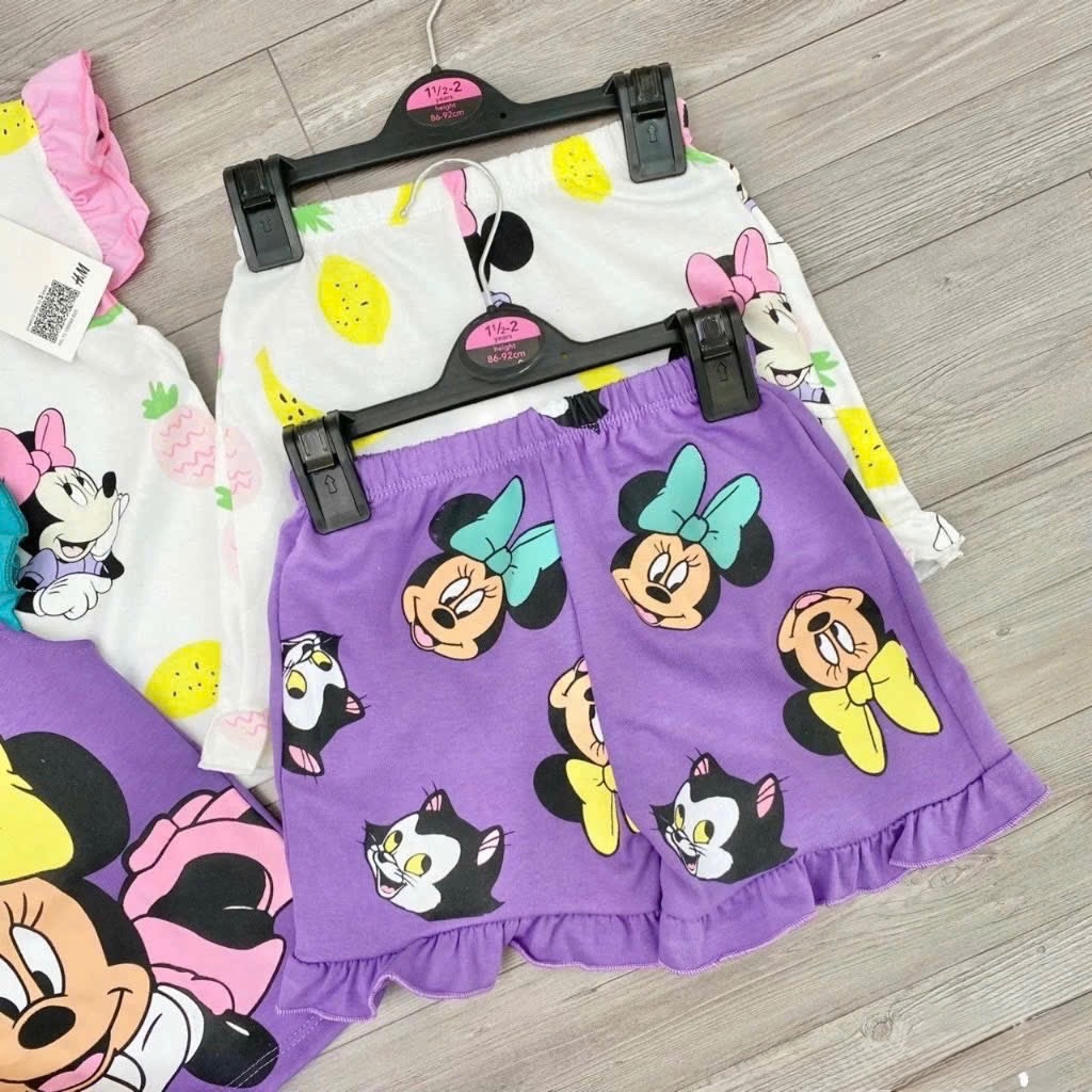 XẢ KHO SETA 2 BỘ ĐÙI CANH TIÊN MICKY TRẮNG TIM