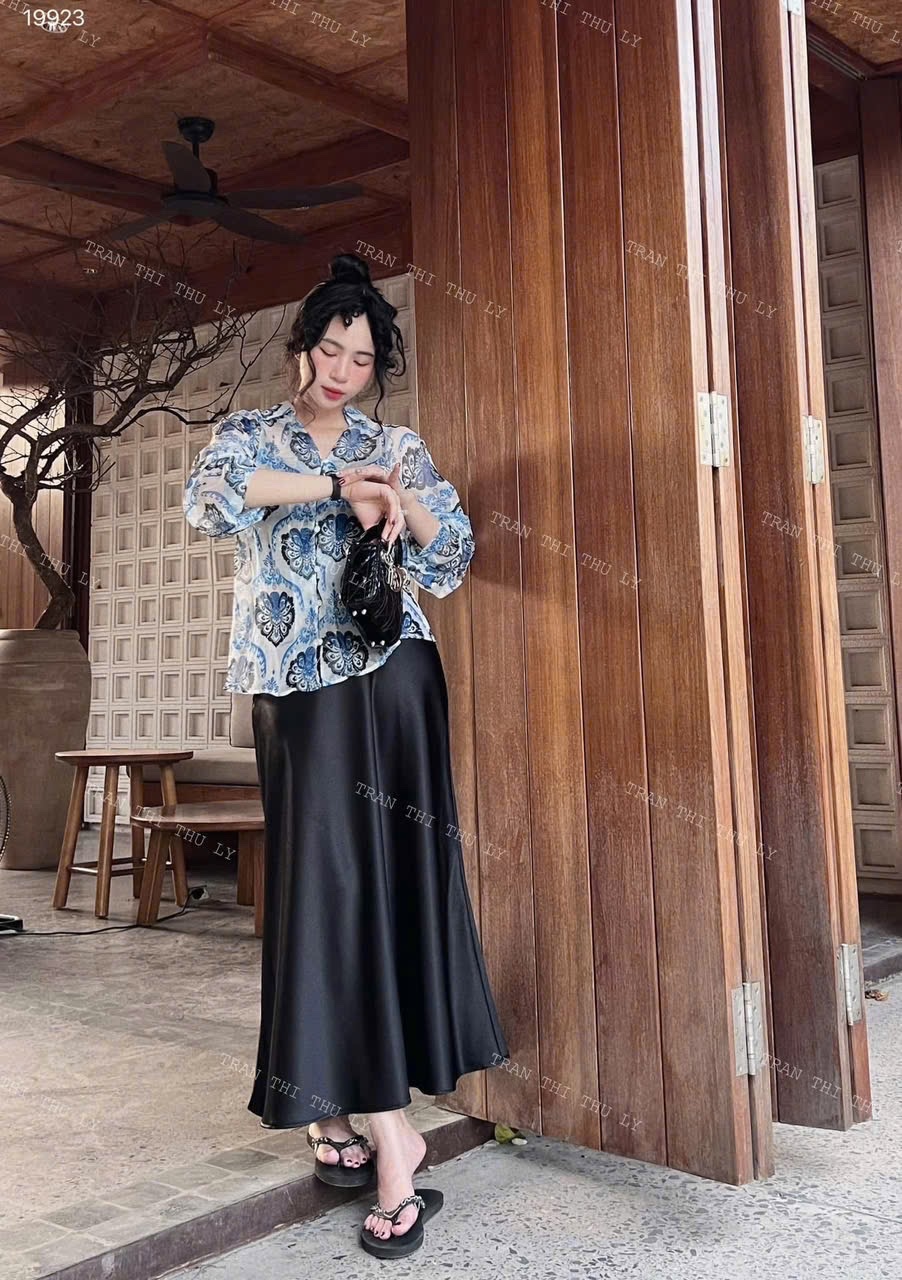 CHÂN VÁY LỤA ĐUÔI CÁ QCCC