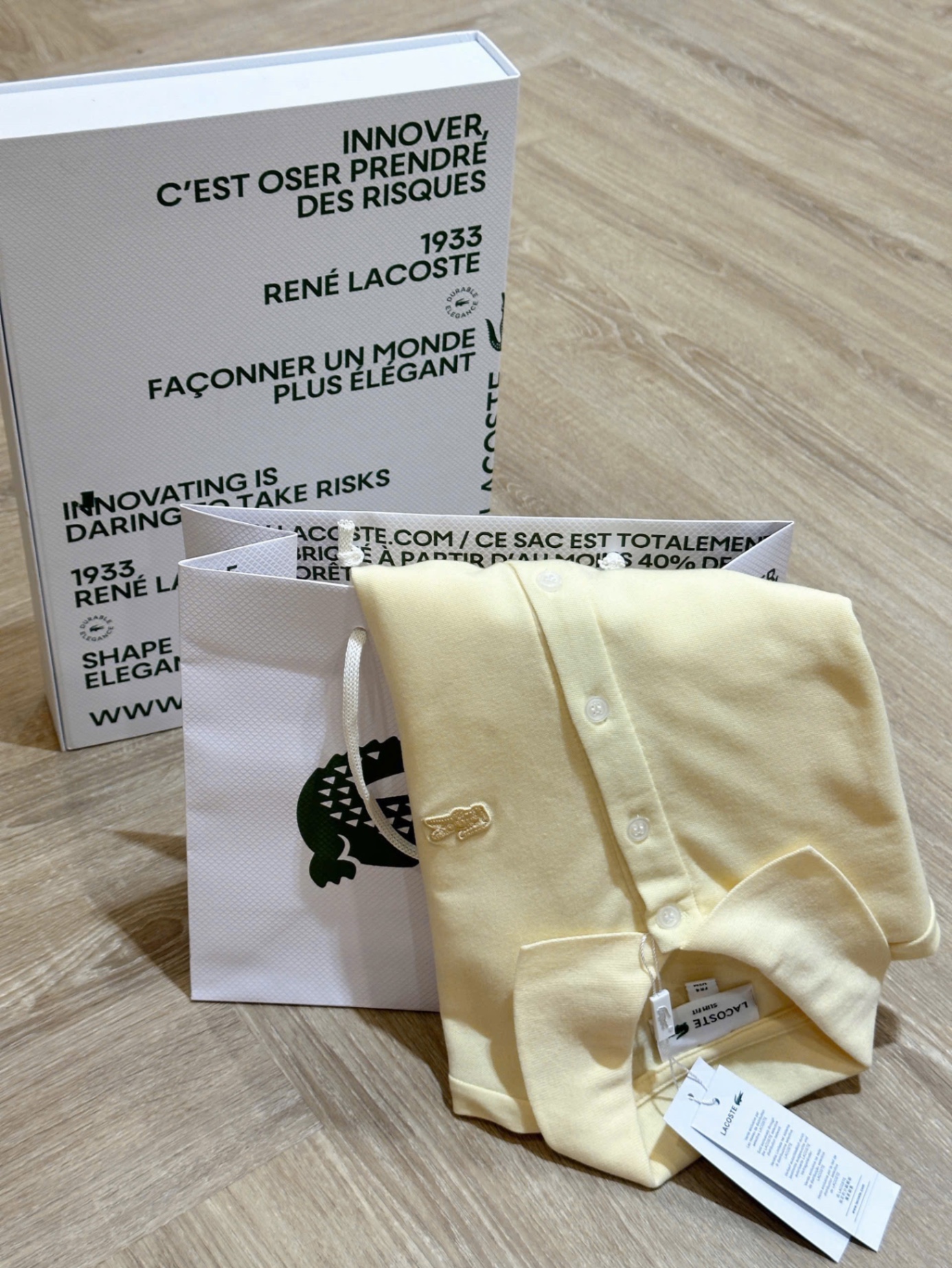 Hàng nhà máy - ÁO POLO VÀNG LCT THÊU CÁ SẤU LIKE AUHT