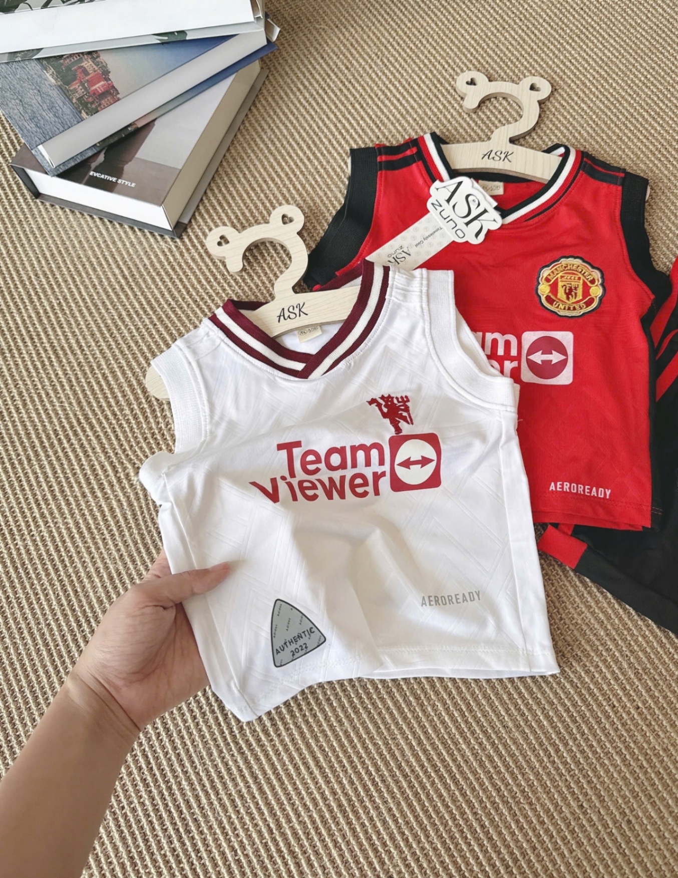SET 2 BỘ ĐÙI BA LỖ TEAM VIEW TRÂNG ĐỎ