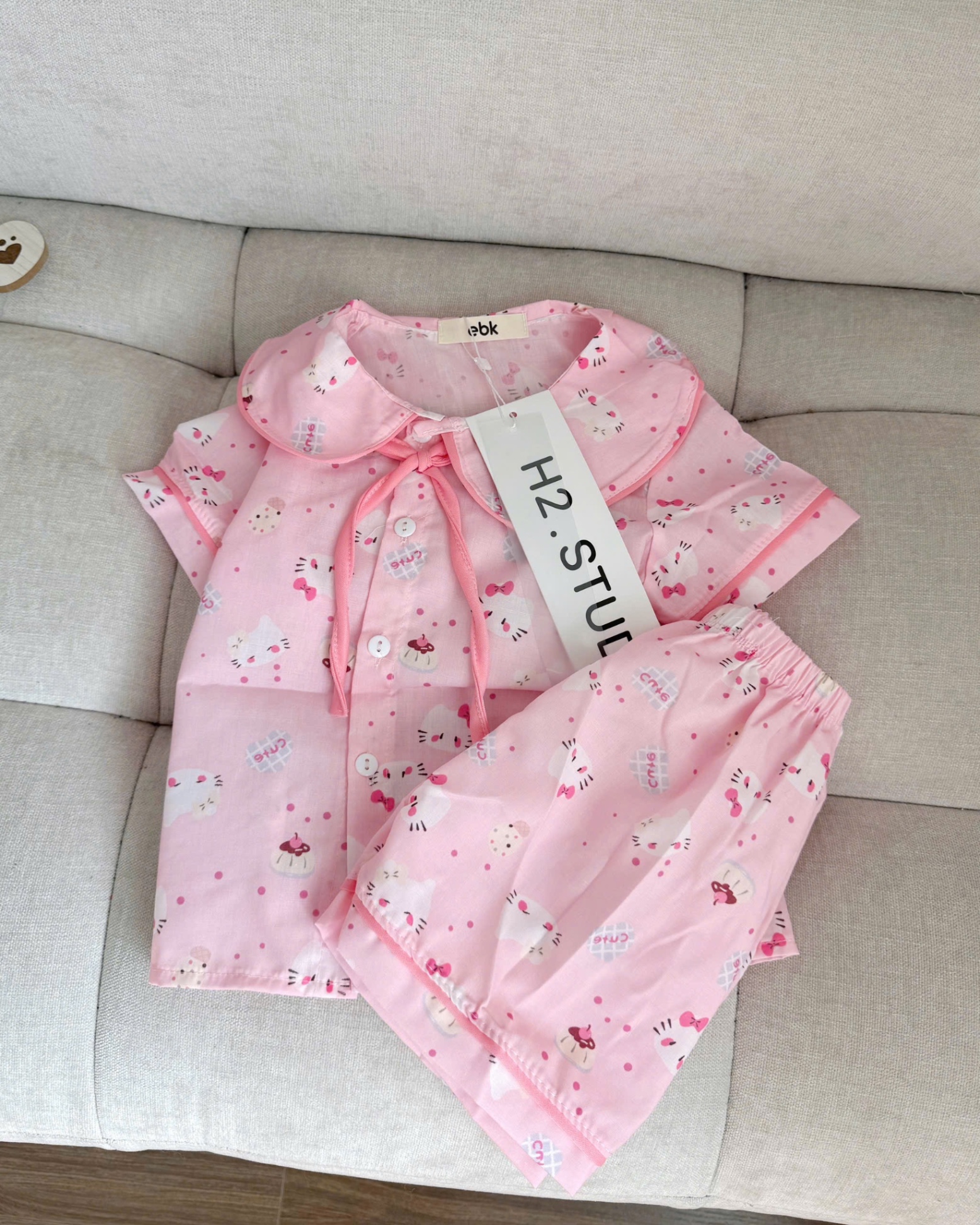 SET 2 BỘ PZM BUỘC NƠ XANH HỒNG BG