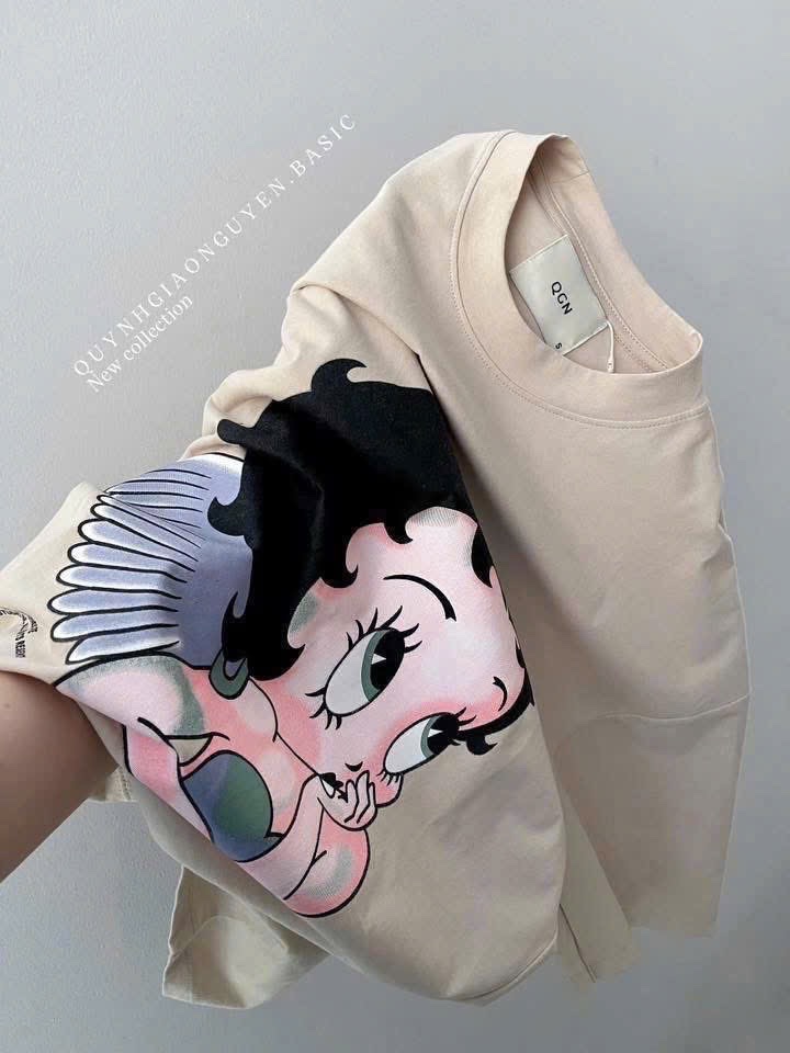 ÁO PULL CỘC CÔ GÁI MÀU BE