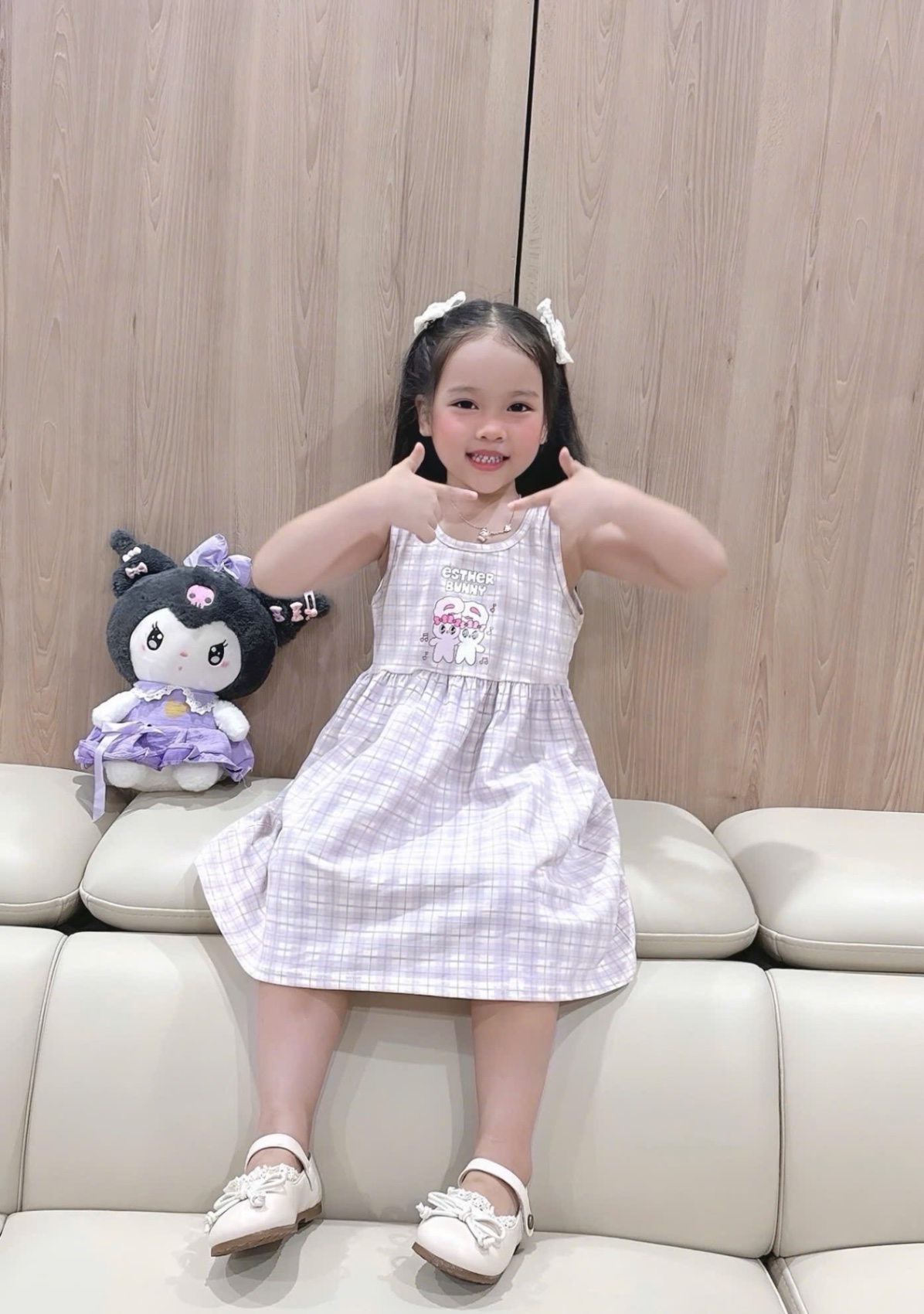 SET 2 VÁY XN TÍM HỒNG KITTY BUNNY