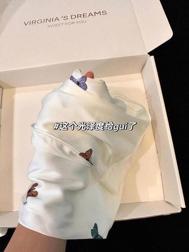 BỘ ĐÙI PZM LỤA HÌNH BƯỚM TRẮNG
