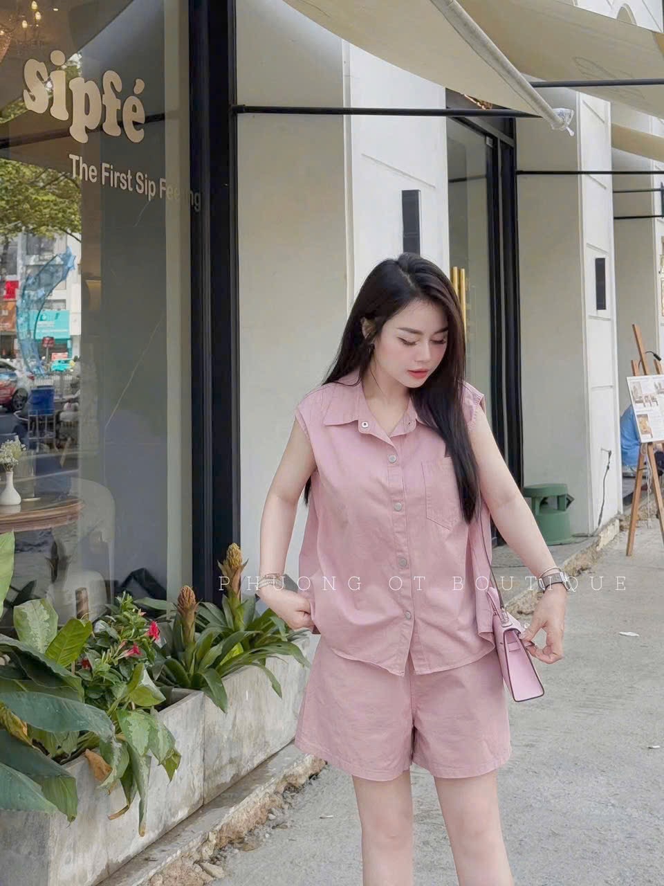 BỘ XN HỒNG CÚC BẤM TÚI NGỰC