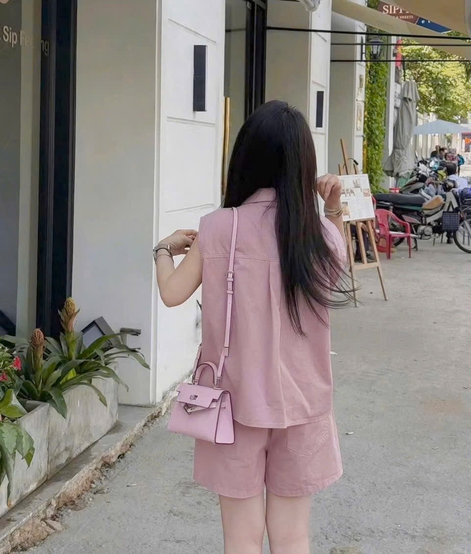 BỘ XN HỒNG CÚC BẤM TÚI NGỰC