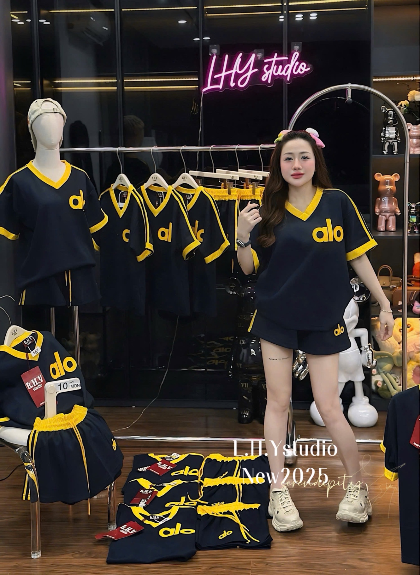 BỘ ĐÙI ALO CỔ TIM 2 MÀU