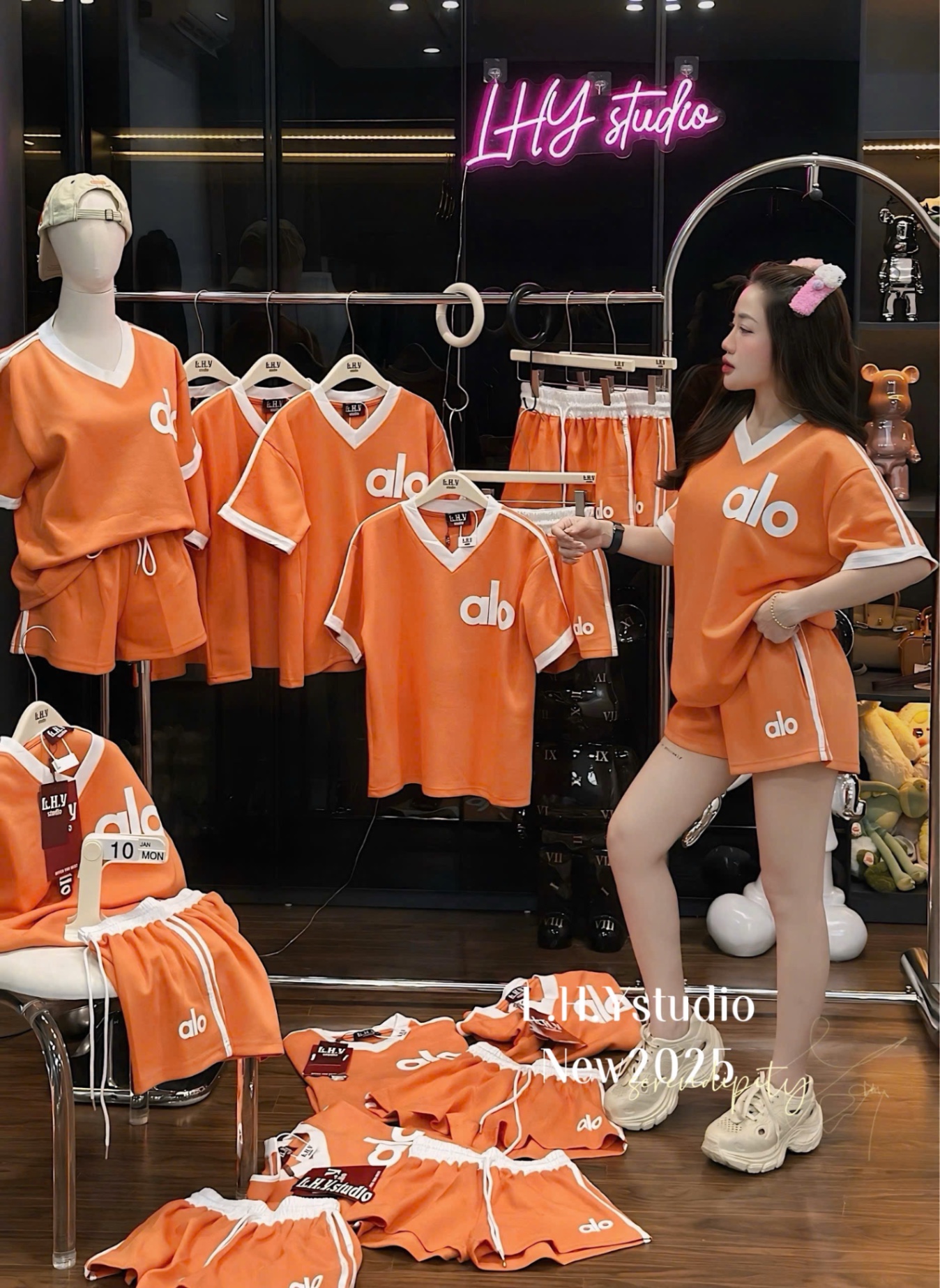 BỘ ĐÙI ALO CỔ TIM 2 MÀU