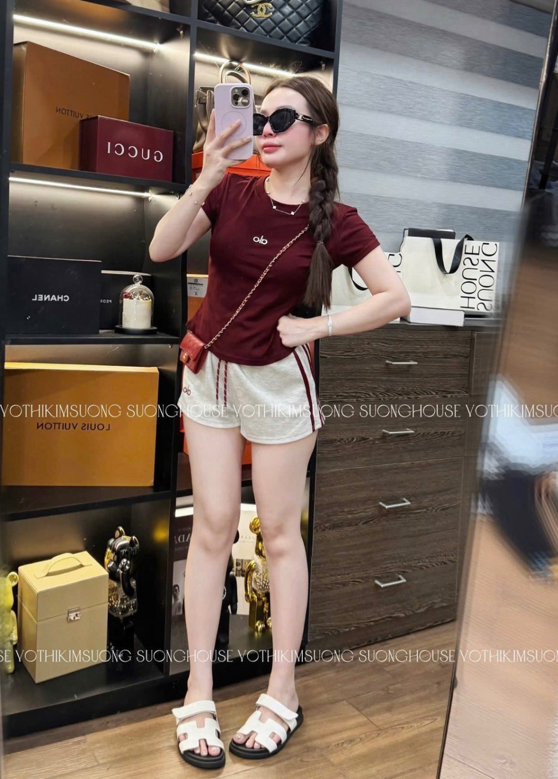 BỘ ĐÙI CỘC PHỐI SỌC ALO MAUD ĐỎ