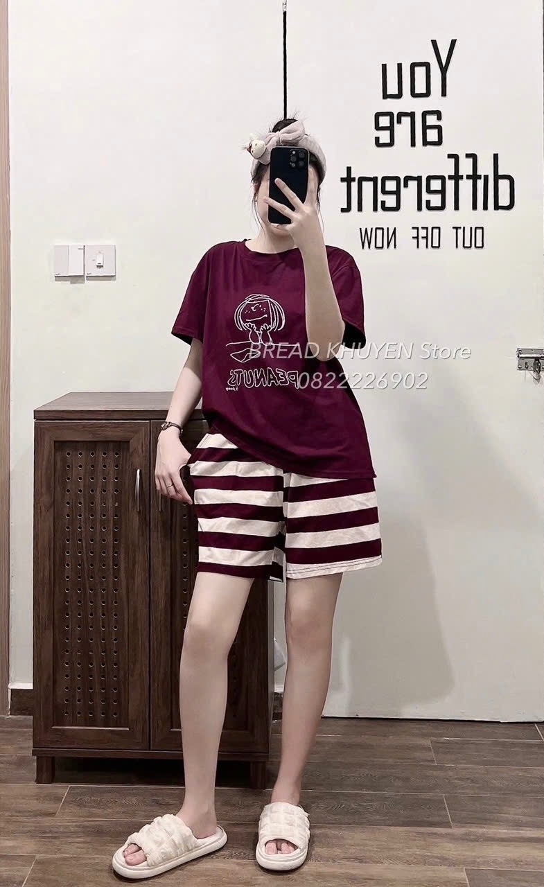 BỘ CỘC QUẦN KẺ ĐỎ PENATUS