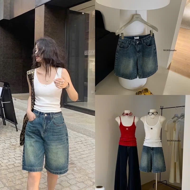 Hàng nhà may - QUẦN SHORT JEAN NGỐ TRƠN WEGE