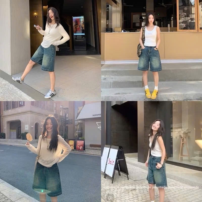 Hàng nhà may - QUẦN SHORT JEAN NGỐ TRƠN WEGE