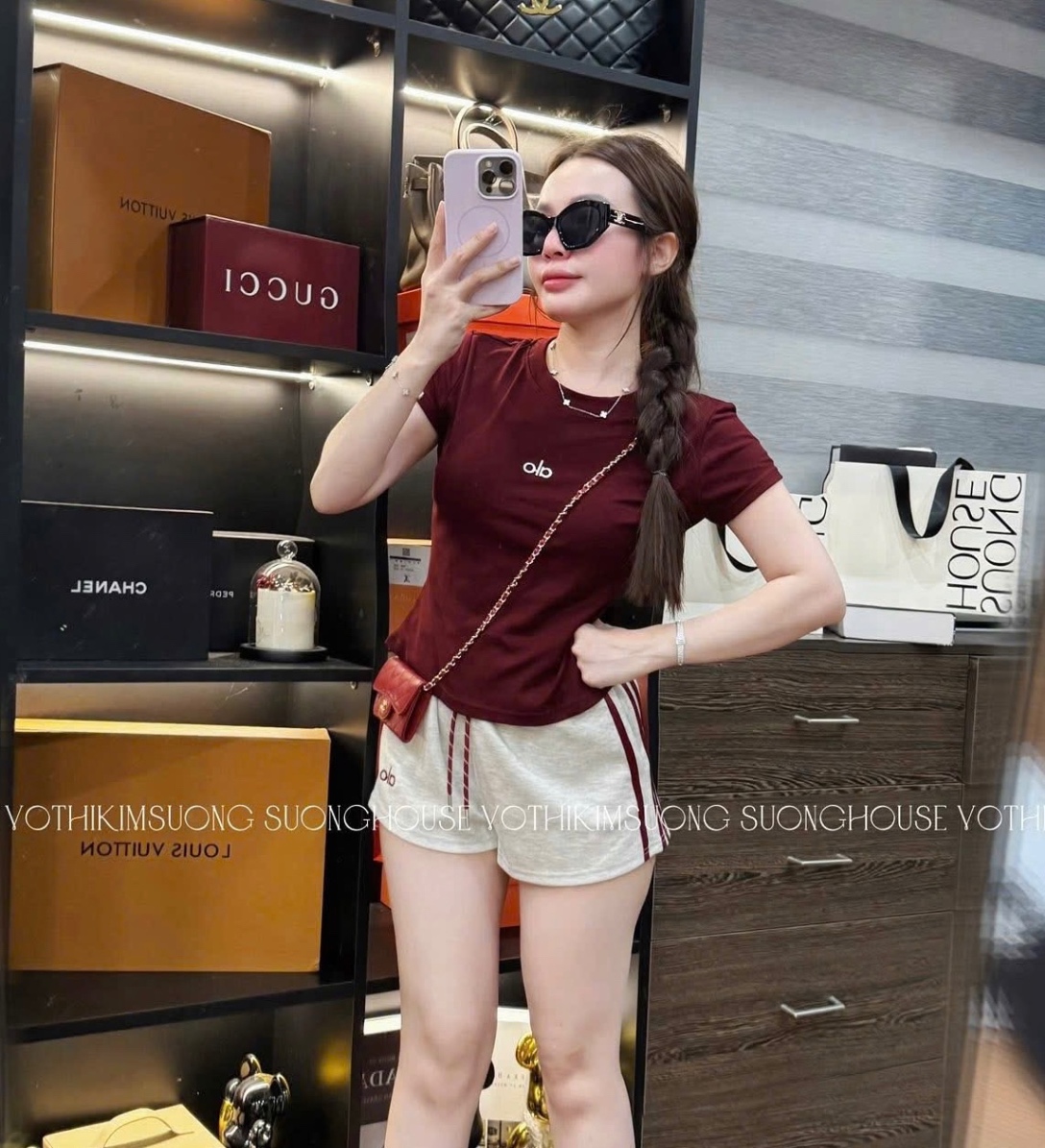 BỘ ĐÙI CỘC PHỐI SỌC ALO MAUD ĐỎ