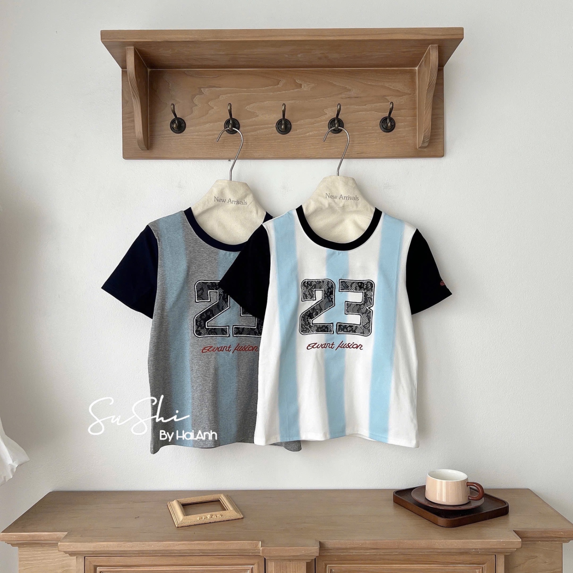 Hàng QC - ÁO PULL CỘC SỌC KẺ SỐ 23 QCCC