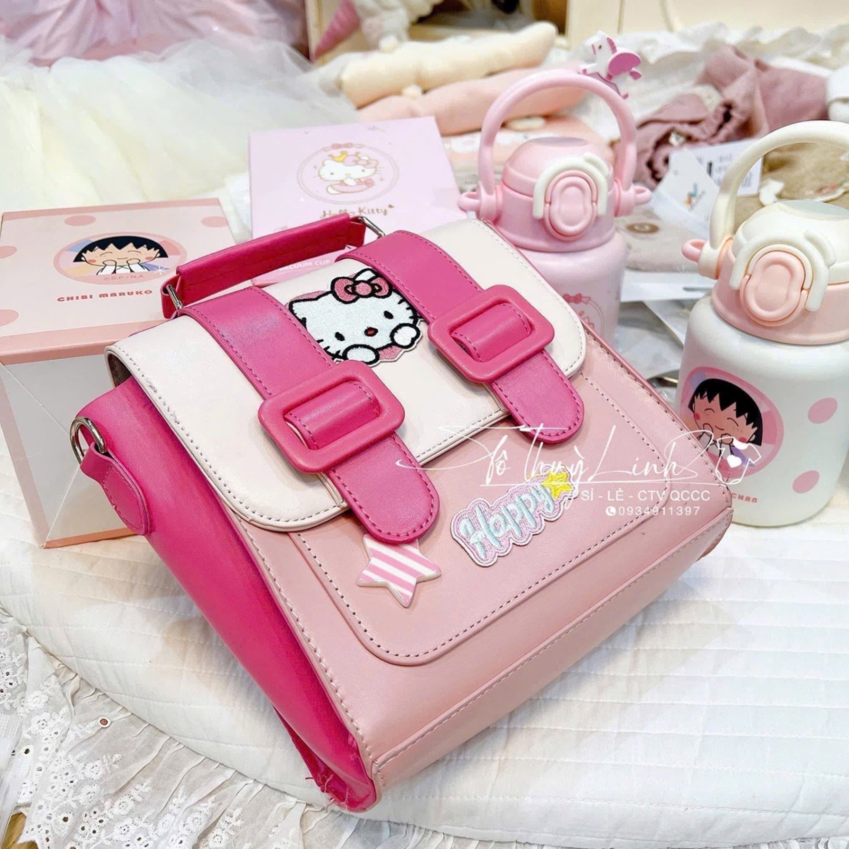 BALO KITTY HỒNG BG