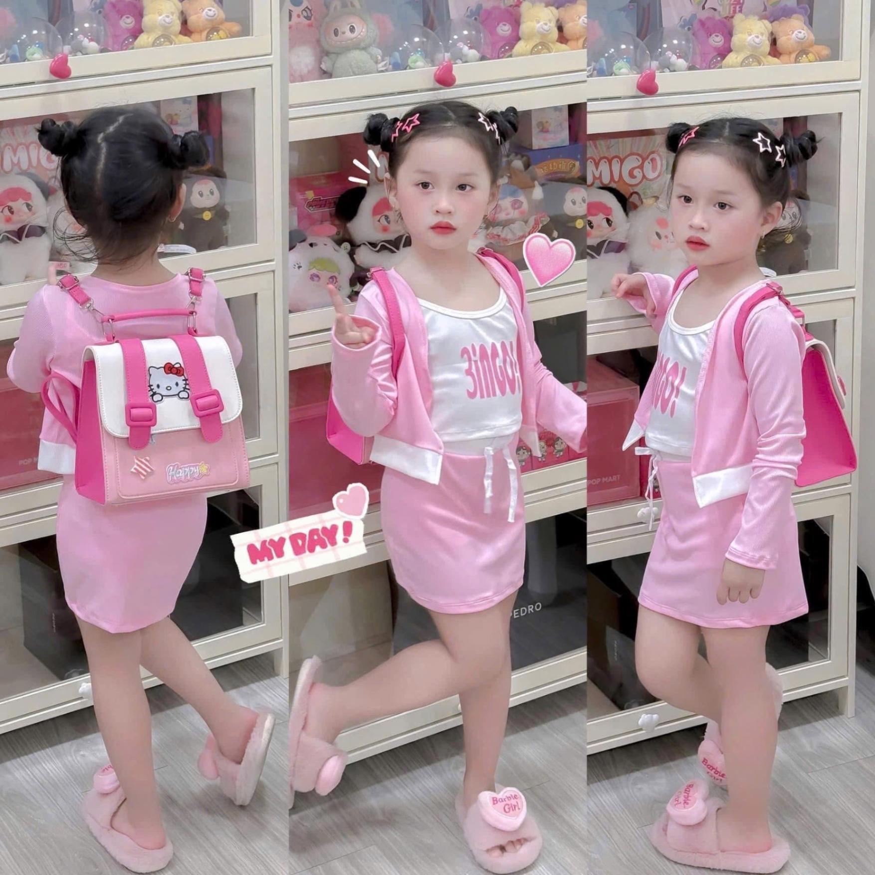 BALO KITTY HỒNG BG