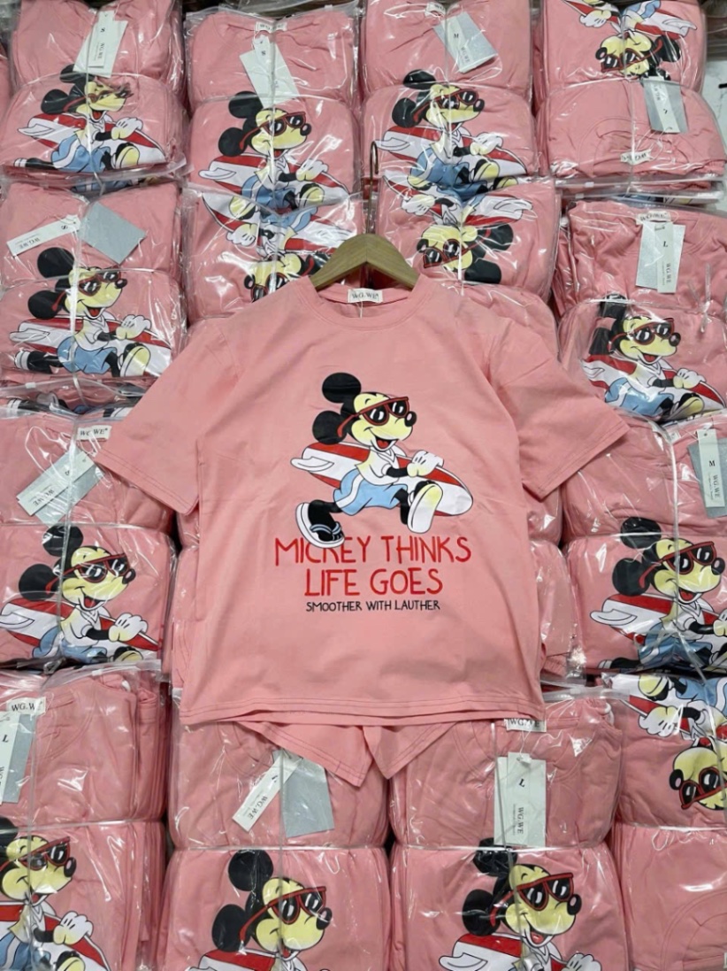 BỘ ĐÙI CỘC MICKY MÀU HỒNG