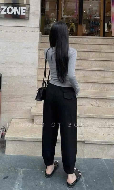 QUẦN BAGGY ĐEN TÚI SAU