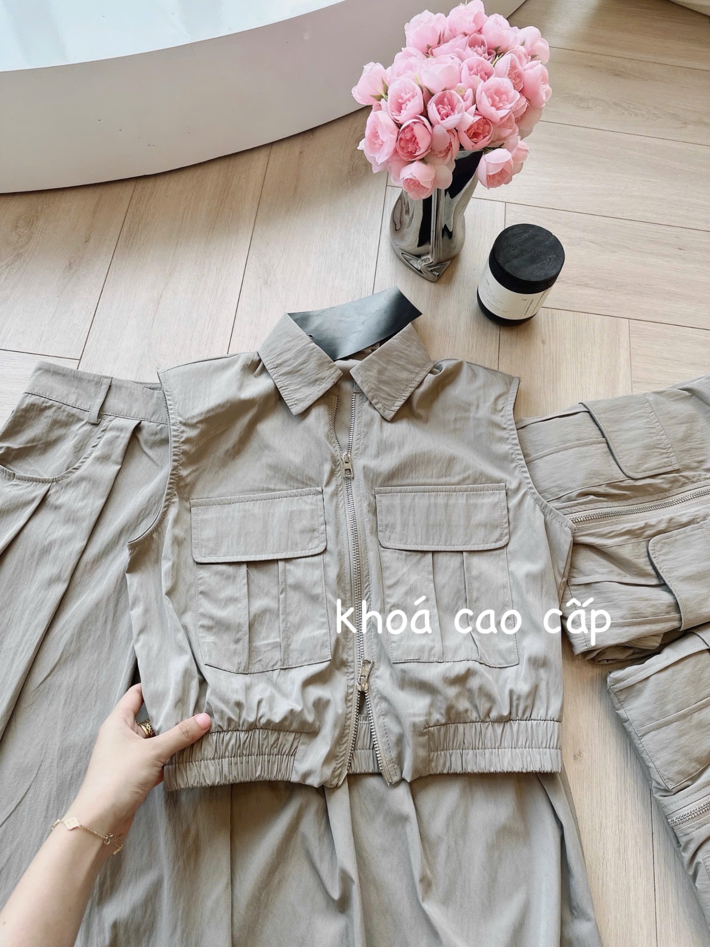 SET ÁO TÚI HỘP CHUN GÂU MIX CV THIẾT KẾ