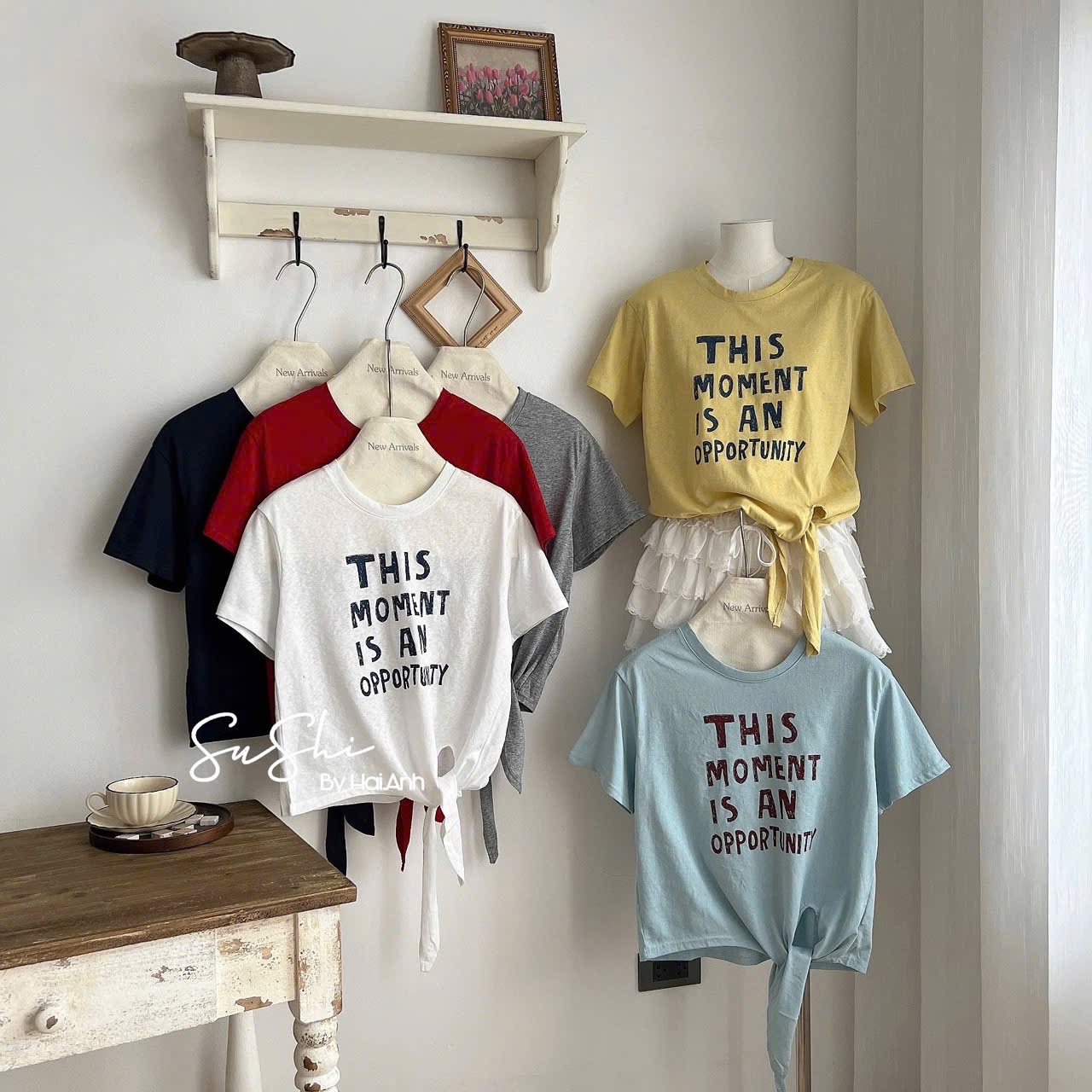 ÁO PULL CỘC BUỘC DÂY MOMENT QCCC