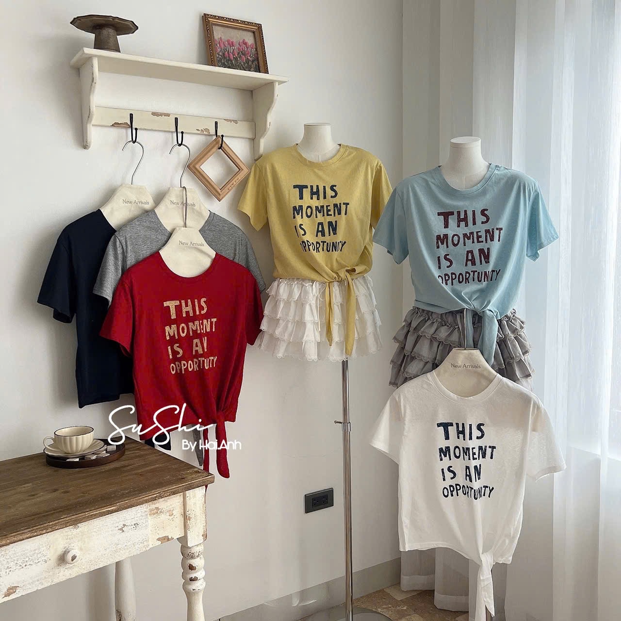 ÁO PULL CỘC BUỘC DÂY MOMENT QCCC