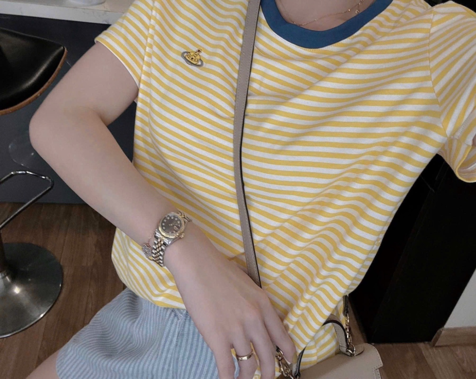 BỘ ĐÙI VÀNG THÊU HÌNH QUẦN KÈ XANH