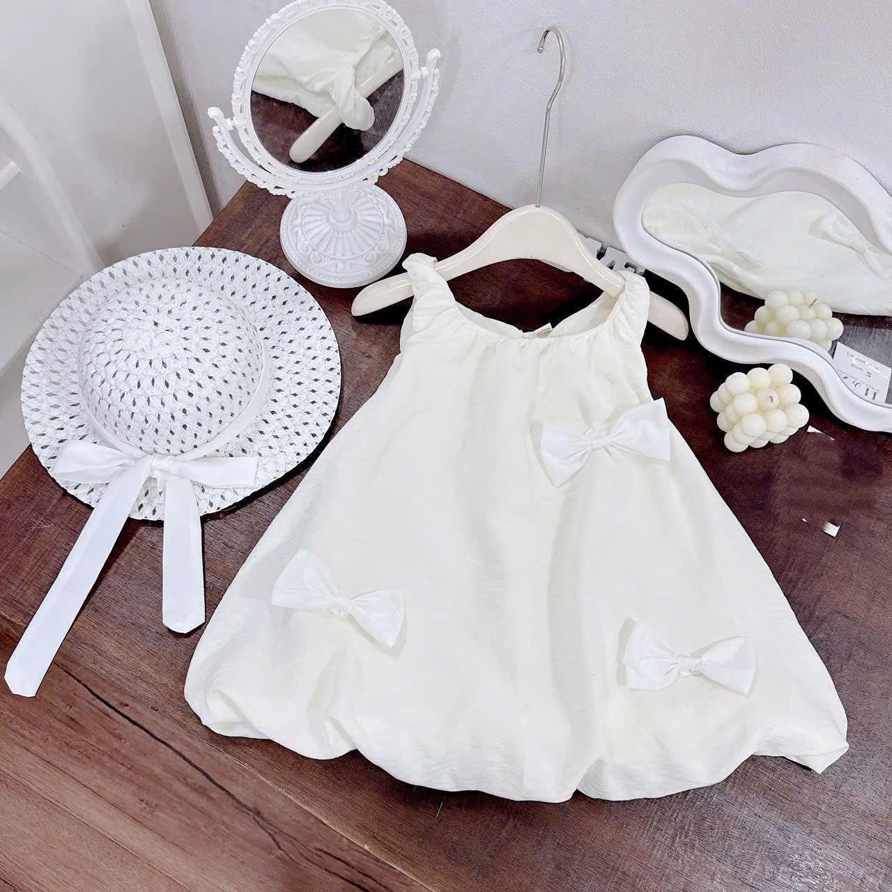 VÁY BÍ BA LỖ ĐÍNH NƠ KÈM MŨ BG