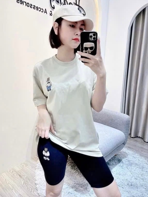 QUẦN LEGGING ĐÙI THÊU GẤU WHOU