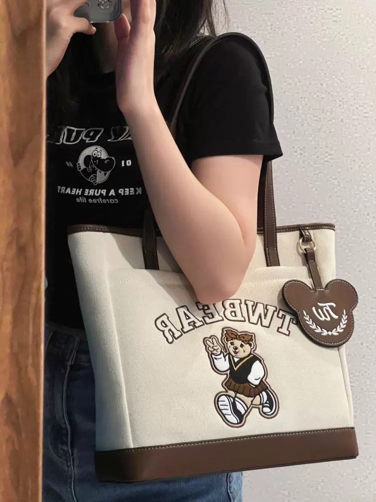TÚI XÁCH TNBEAR MÀU BE