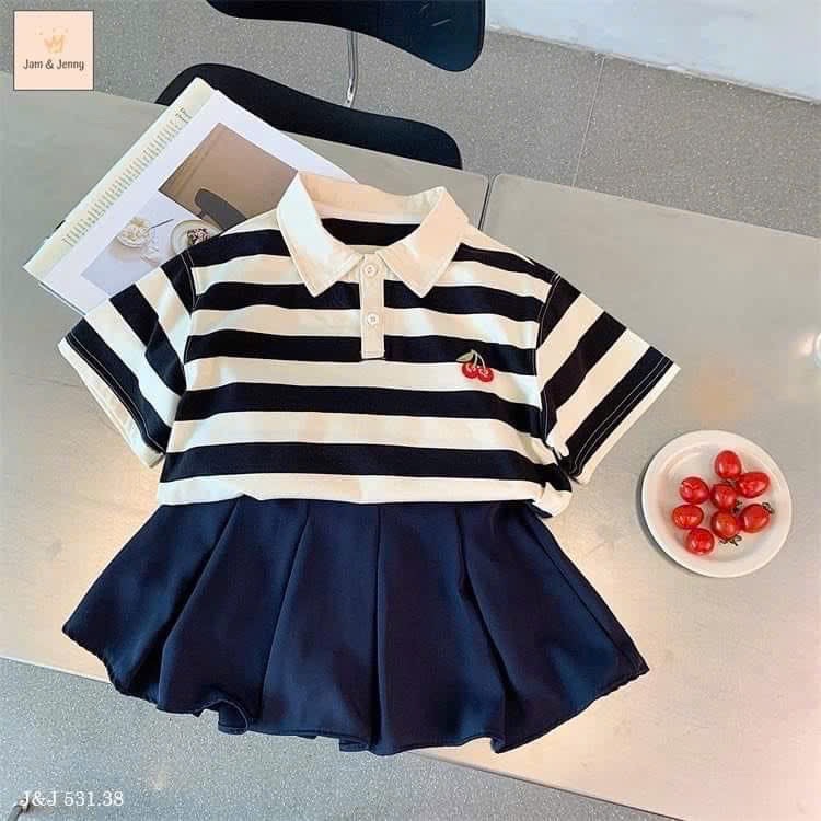 XẢ KHO SÉT ÁO KẺ CHERY  MIX CV THAN