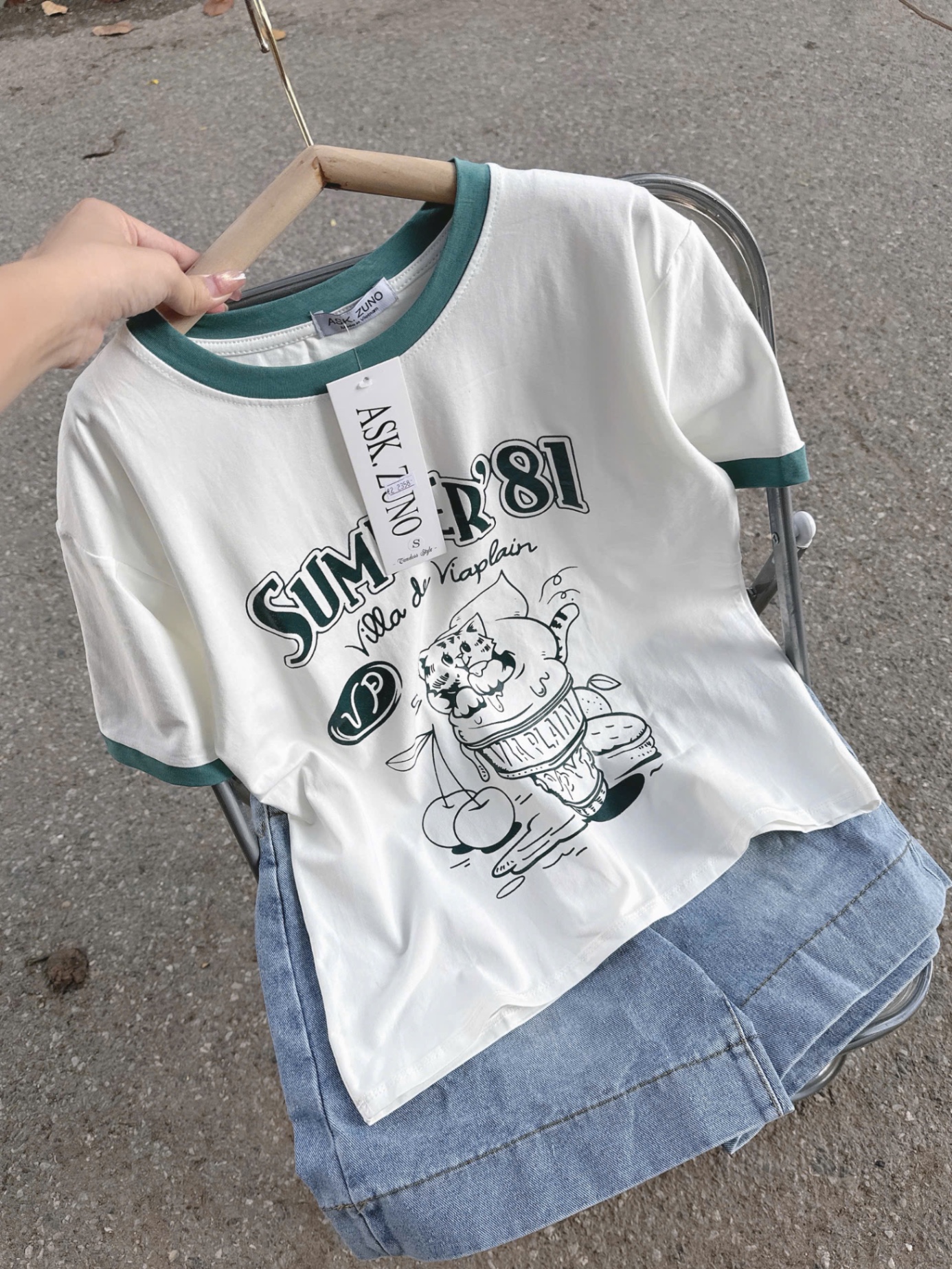 Tag ASK - BỘ CỘC SUMMER VIỀN XANH QUẦN JEAN