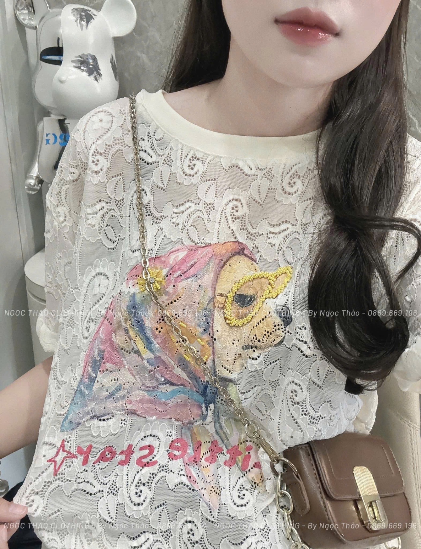 M253289 - ÁO REN CỘC QCCC HÌNH CÚN ĐỘI KHĂN