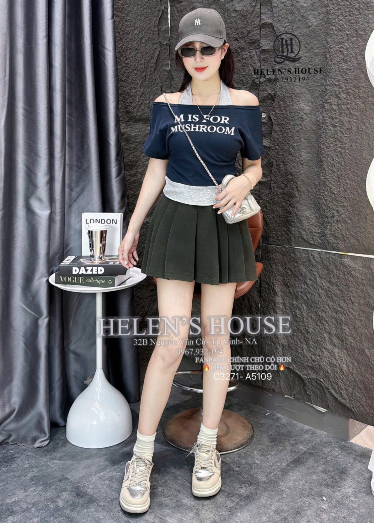 M888 - ÁO PULL CỘC CỔ YẾM MIS FOR QCCC