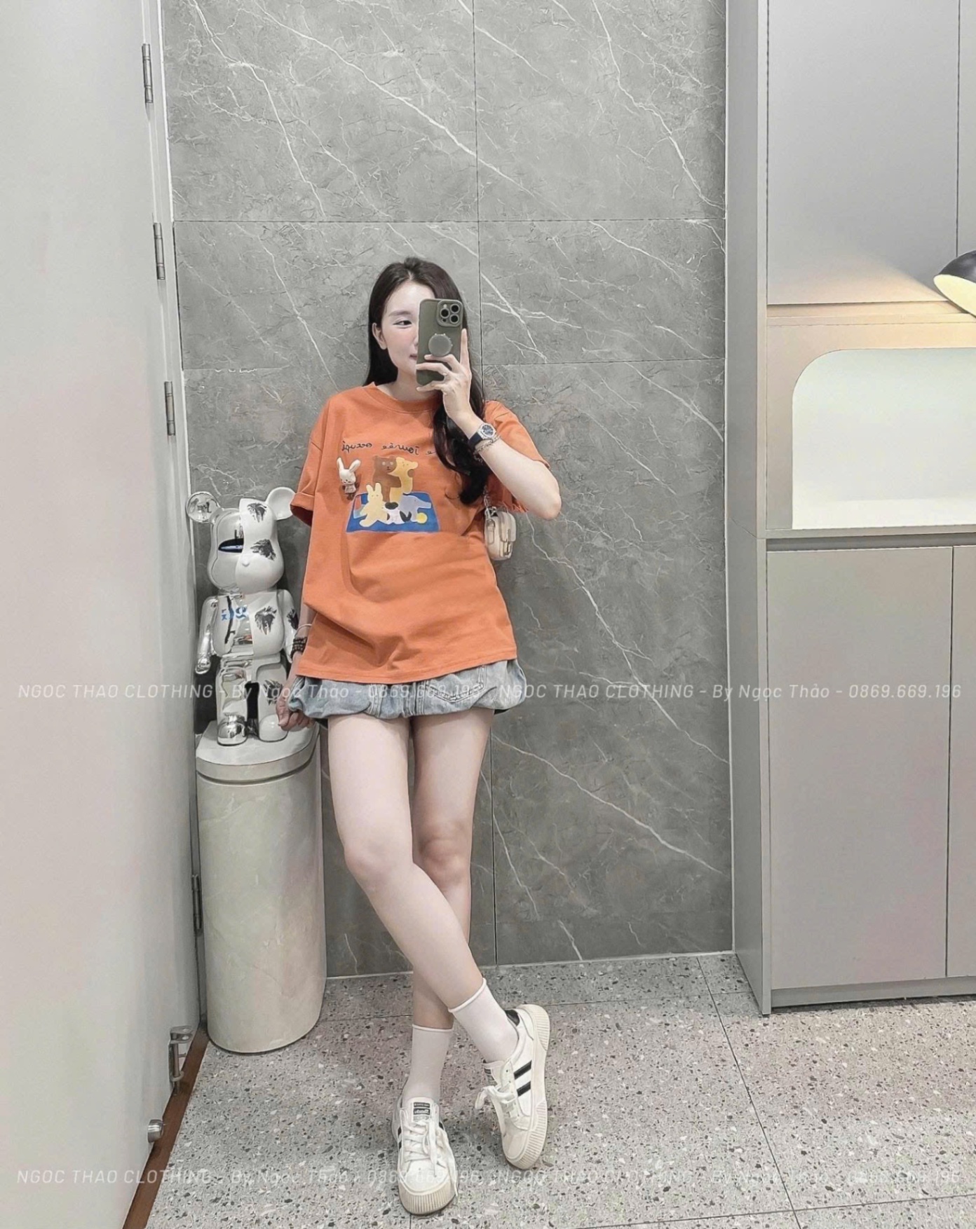 M9885 - ÁO PULL CỘC CAM THỎ NỔI QCCC