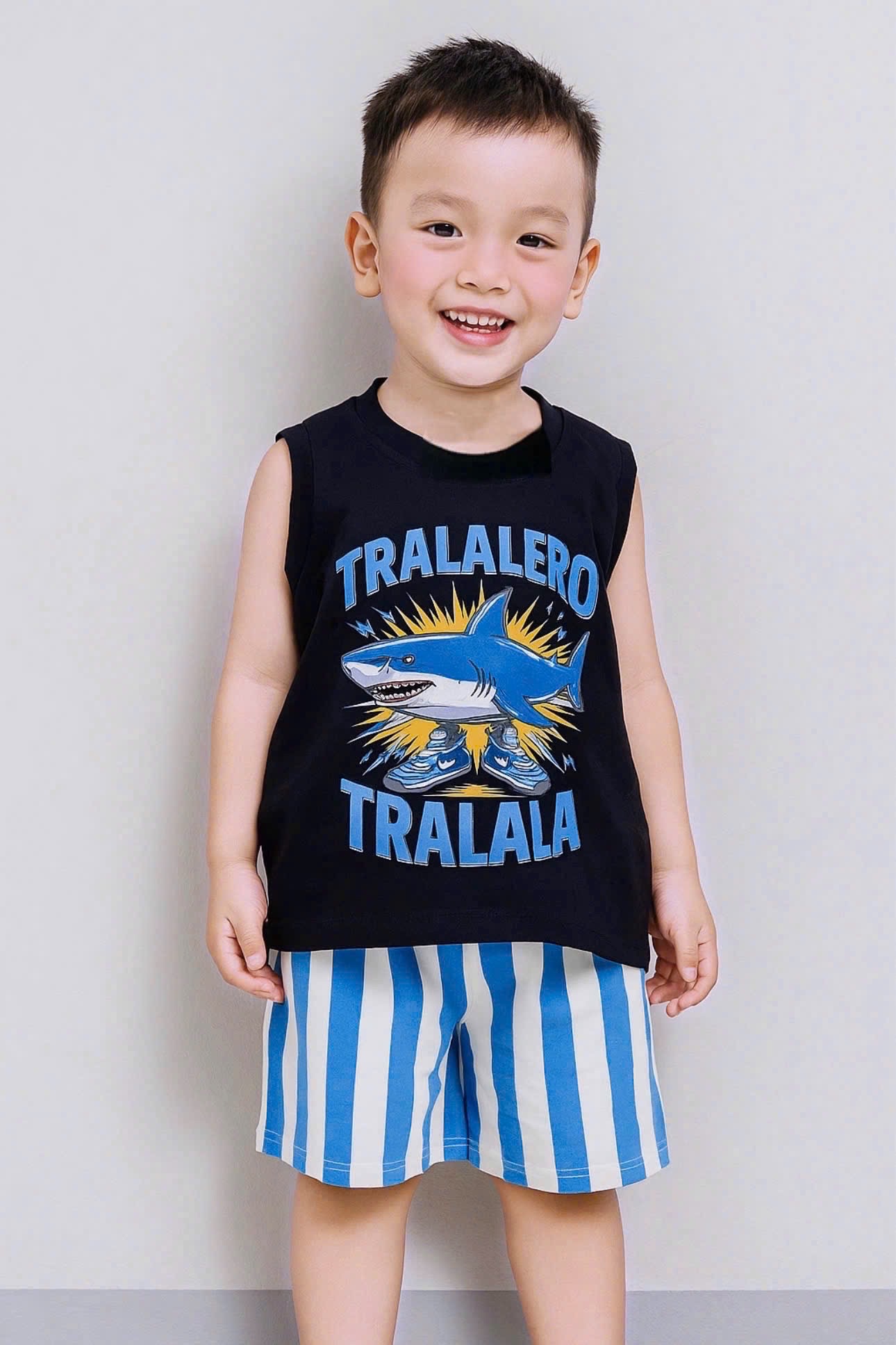 BỘ BA LỖ QUẦN KẺ TRALALERO BT