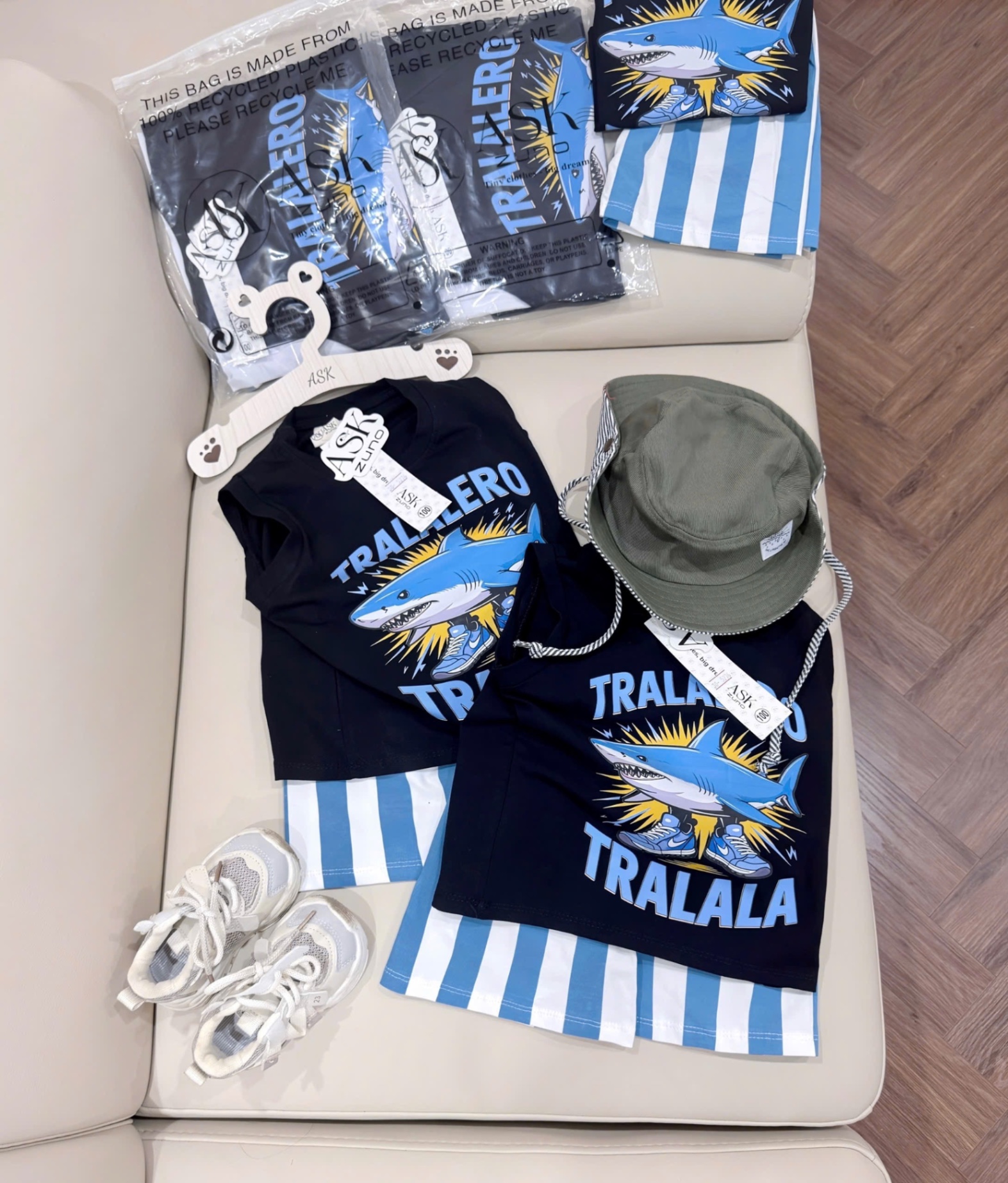 BỘ BA LỖ QUẦN KẺ TRALALERO BT