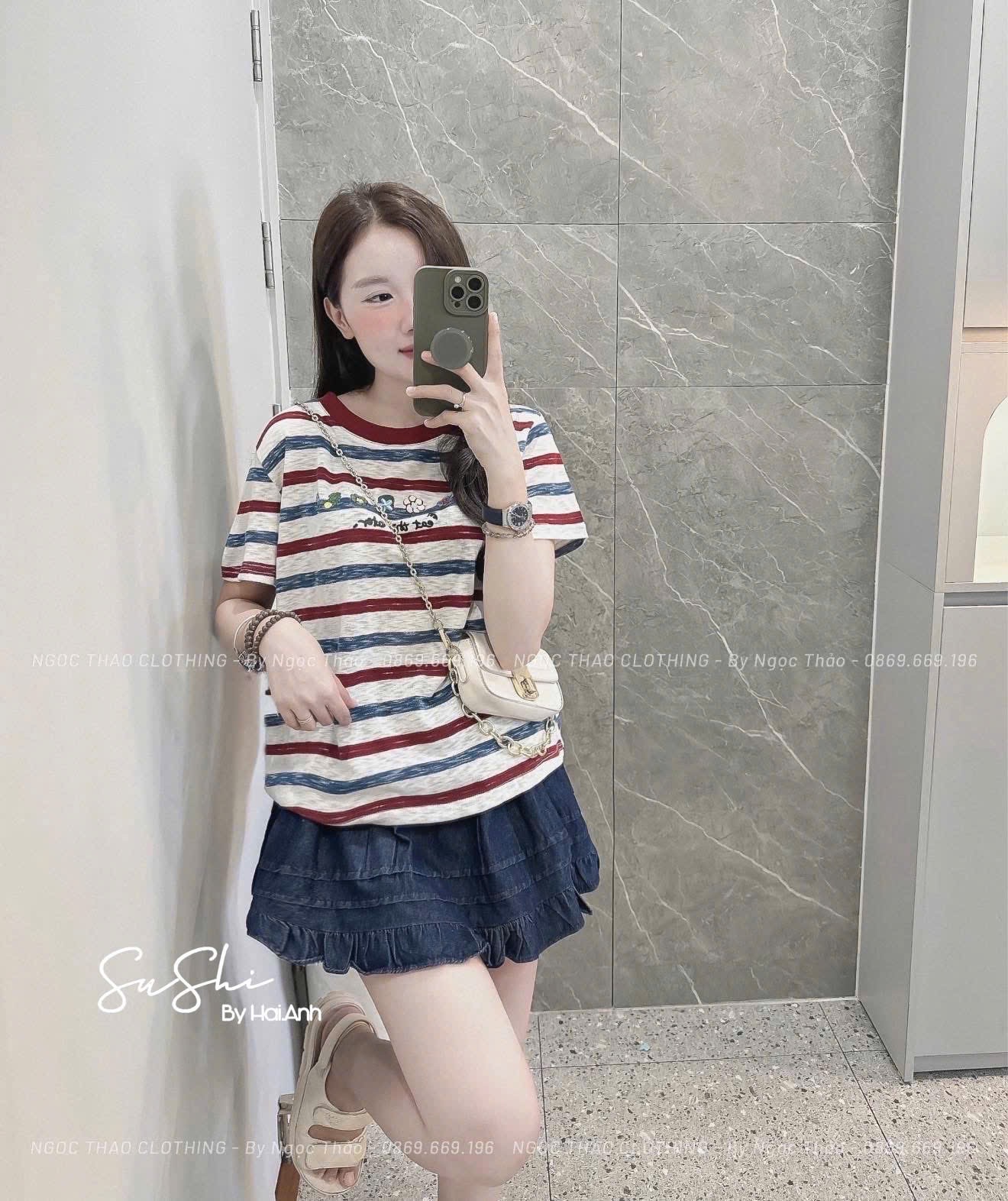 M253315 - ÁO PULL KẺ HOA QCCC