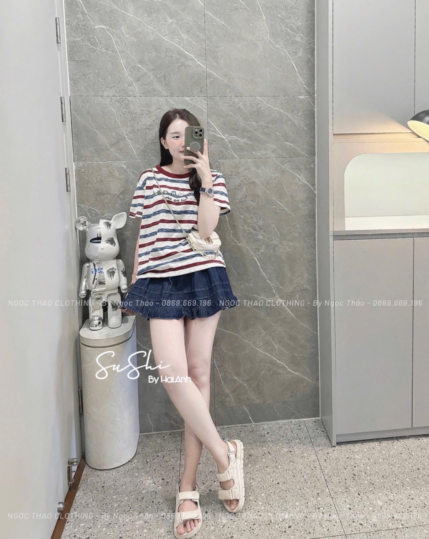 M253315 - ÁO PULL KẺ HOA QCCC