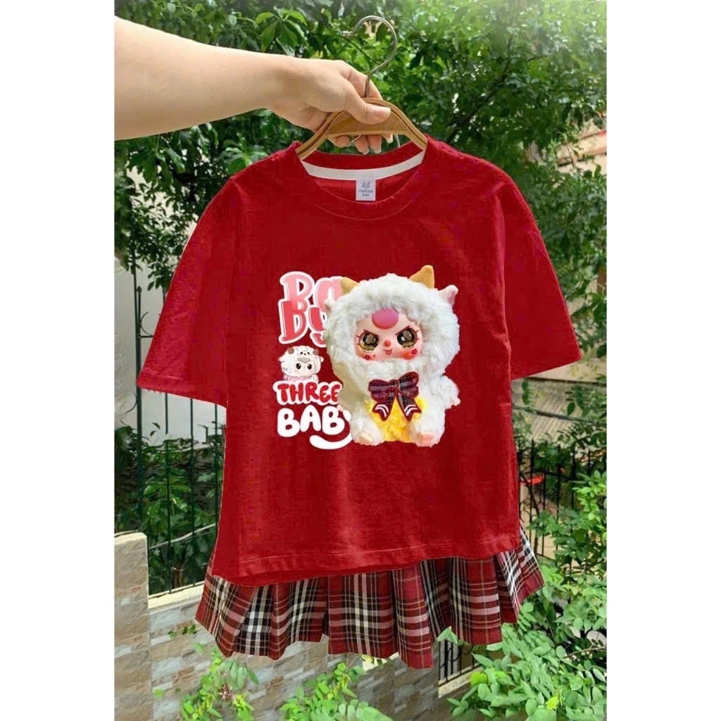 XẢ KHO SÉT BỘ BB3 MÀU ĐỎ MIX CV KẺ ĐỎ