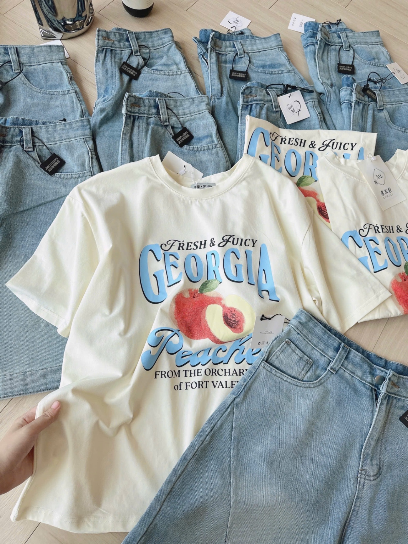 SET ÁO CỘC BE GEOGRILA QUẦN JEAN