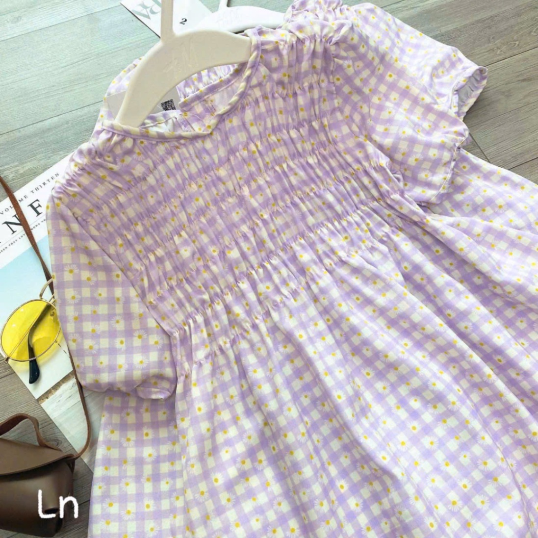 XẢ KHO VÁY ZARA TIM HOA RÚM NGỰC