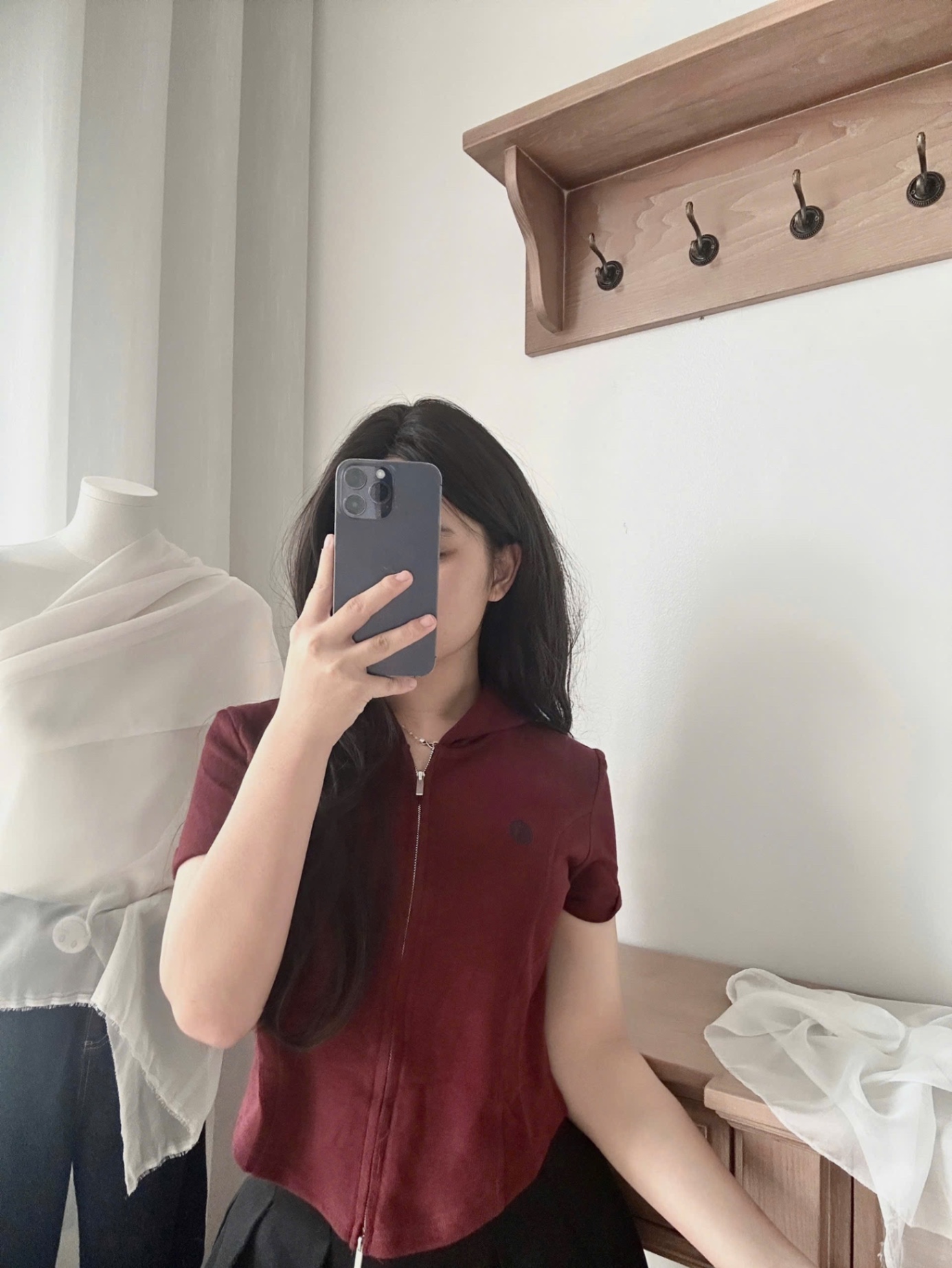 M1289 - ÁO PULL CỘC KHOÁ MŨ B QCCC