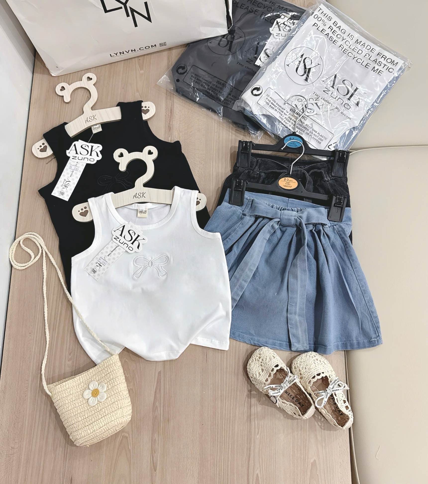 SET BA LỖ THÊU NƠ MIX CV JEAN BG