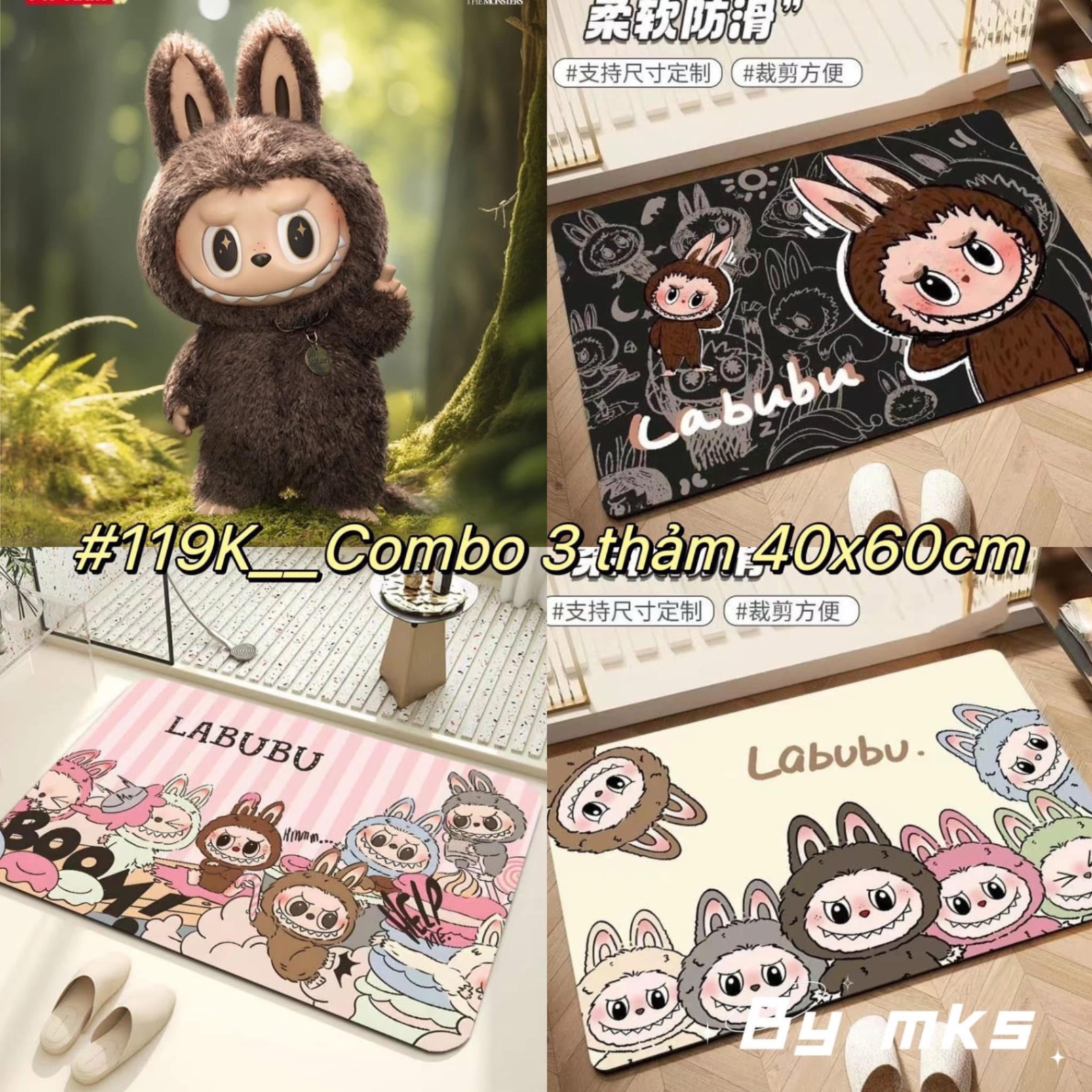 XẢ KHO SET 3 THẢM LABUBU